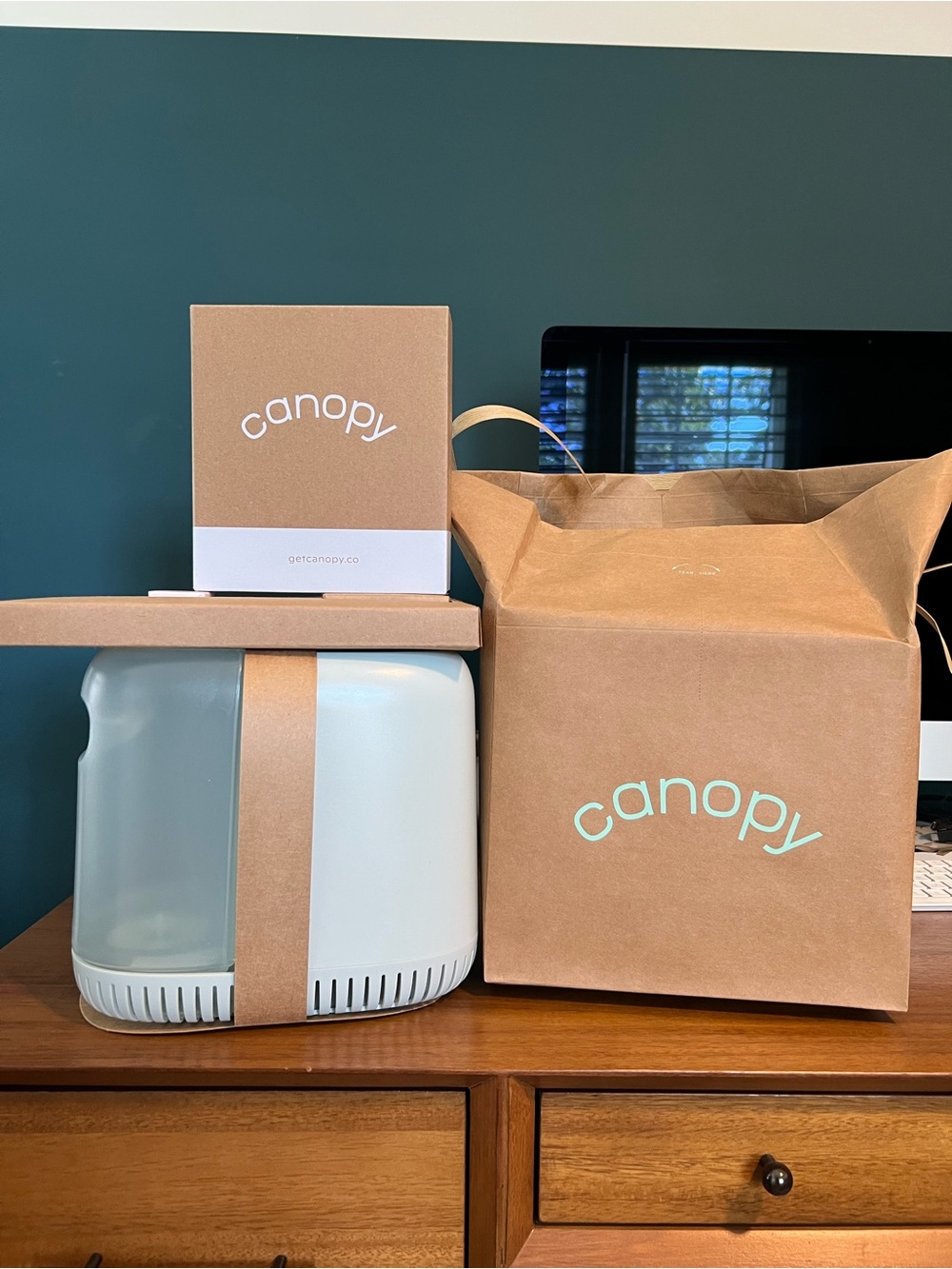 Canopy beside humidifier 1.0